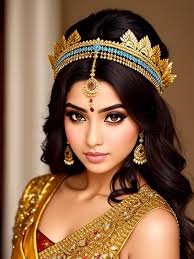 arabian princess indian sari gold