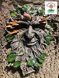 Greenman Wisdom Tree Face Ent Green Man
