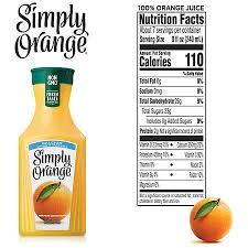 simply orange juice with calcium