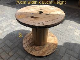3 Wooden Cable Drum 70x65 Ideal For