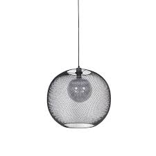 Modern Hanging Lamp Black Mesh Ball