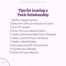 11 tips for leaving a toxic relationship