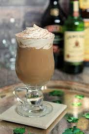 irish coffee with hazelnut liqueur