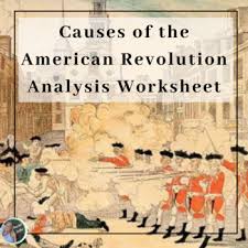 American Revolution Cause And Effect Table And Chart