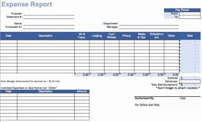Expense Report Template Excel Luxury Download Travel Expense