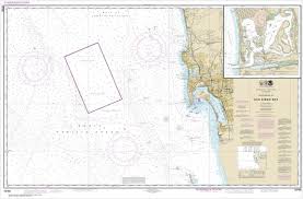 Noaa Chart Approaches To San Diego Bay Mission Bay 18765