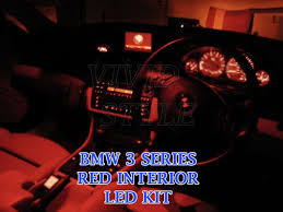xenon red led interior light set bulbs