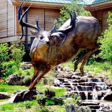 Bronze Deer Sculpture Animal Statues