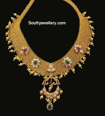 light weight gold mesh necklace