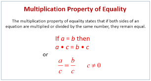 Multiplication Property Of Equality