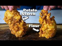 frying in potato starch or flour