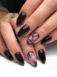 New ideas of marble nail designs. Water Marble Nails Acrylic Marble Nails Pink Marble Nail Art Designs Black Marble Nails Coffin Marble Almond Marble Nails Imtopic