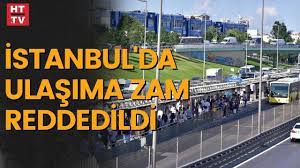 İstanbul'da toplu ulaşıma zam talebi reddedildi - YouTube
