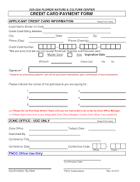 5 Credit Card Authorization Form Templates Free Sample