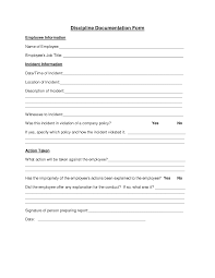 Free Printable Hr Forms Employee Discipline Form Evaluation