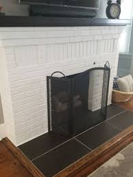 White Brick Fireplace