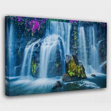 Lovely Waterfall Nature Canvas Wall Art