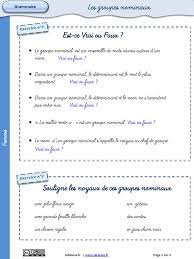 Exercices Groupe Nominal PDF | PDF