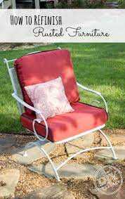 how to refinish rusted patio furniture