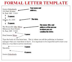 Formal Letter Example Pdf   Formal Letter Template inside Official     ESL Printables formal letter writing