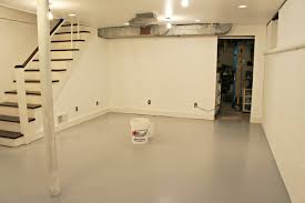 how to paint a concrete floor basement