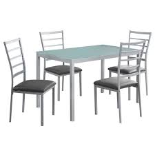 frosted tempered glass dinning set