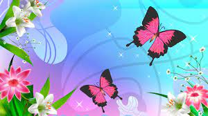 Adoring Pink Butterflies wallpaper ...