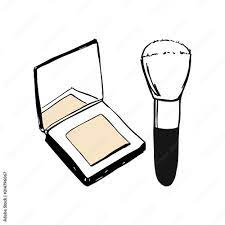 face cosmetic compact and loose powder
