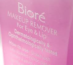 bioré makeup remover for eye lip review