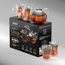 Tea Strainer Glass Teapot Set