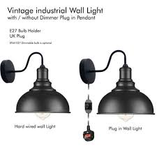 vintage industrial wall mounted light