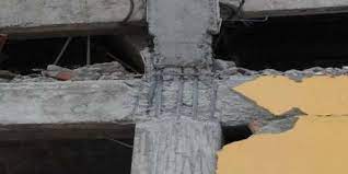 lack of ties in the beam column joints