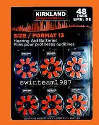 Details About Kirkland Hearing Aid Batteries Size 13 New Pack 48 Pcs Super Fresh Expire 20120