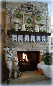 spring mantel decorating ideas