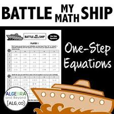 One Step Equations Activity Battle My