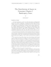 Pdf The Distribution Of Assets In Consumer Chapter 7