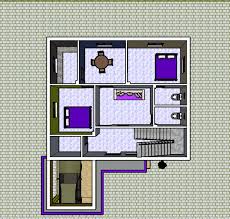 North Face 2 Bed Room House Plan