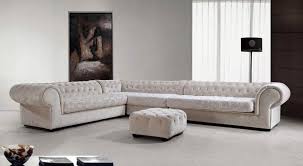 Cream Dream Microfiber Sectional Sofa