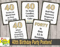 The quick list of 40th birthday sayings the grass is green, the sky is blue. 40th Birthday Quotes Etsy
