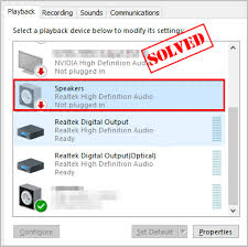 fixed realtek high definition audio