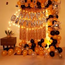 balloon room decoration at home for