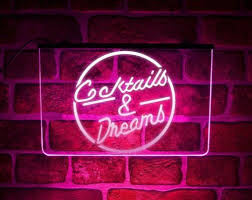 Cocktails And Dreams Led Neon Light Up
