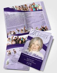 funeral program template brochure