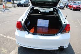 custom rear wood trunk floor