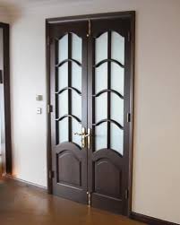 Glazed Internal Double Doors And Frame