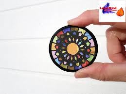 Miniature Stained Glass Round Window