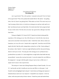 You can also elaborate your feelings about motion picture, event, a person, or even your favorite trips. Self Reflection Paper 2nd Final Proofreading Essays