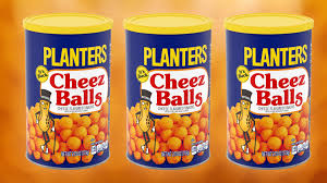 cheez ball snack in cans