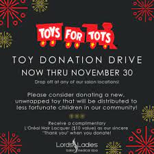 toys for tots donation drive lords
