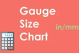 sheet metal gauge sizes chart inch